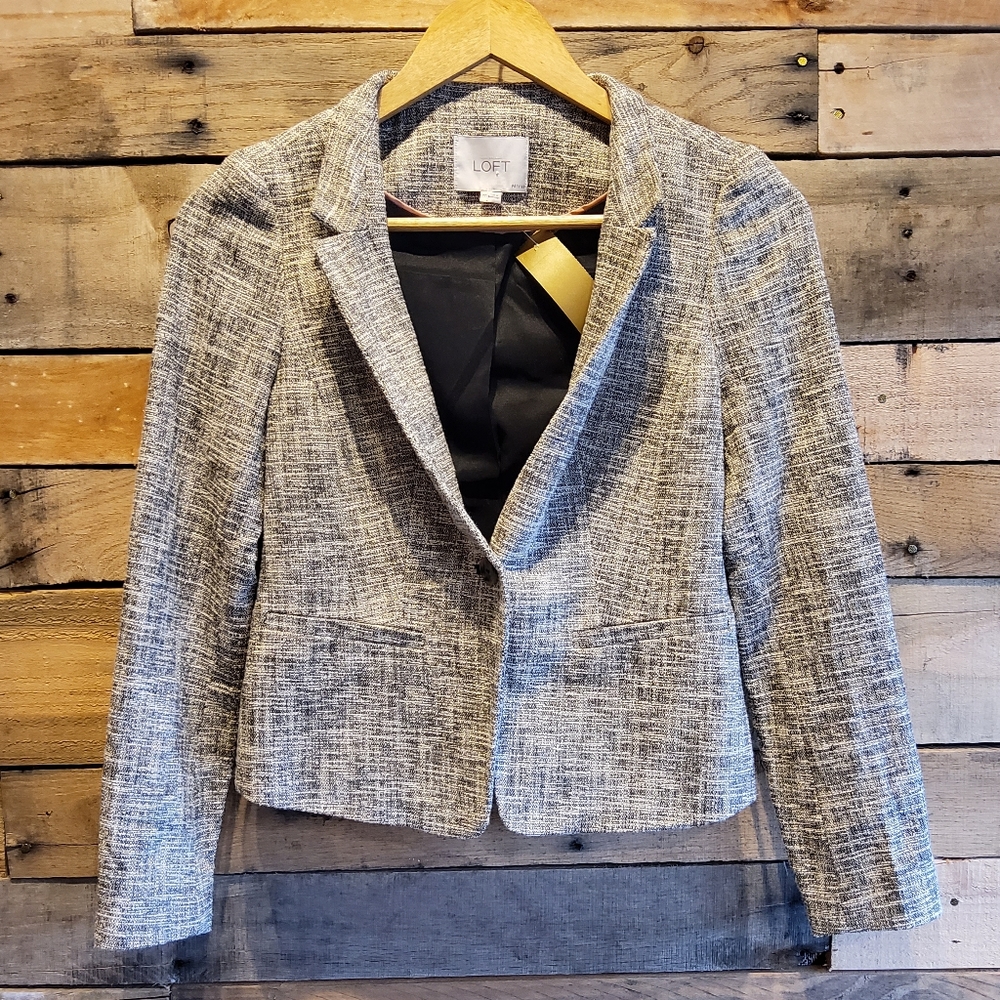 Loft Tweed Blazer Jacket